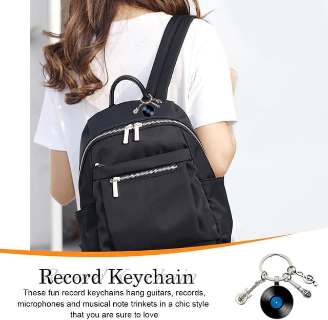 Thumbnail 4 de Elgbiaoxi Vinyl Record Keychains 2 Pack