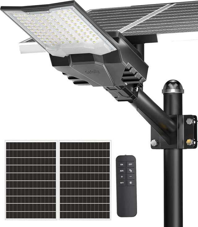 Detalle de Gefolly SL-10000 Farolas solares exteriores 6500K