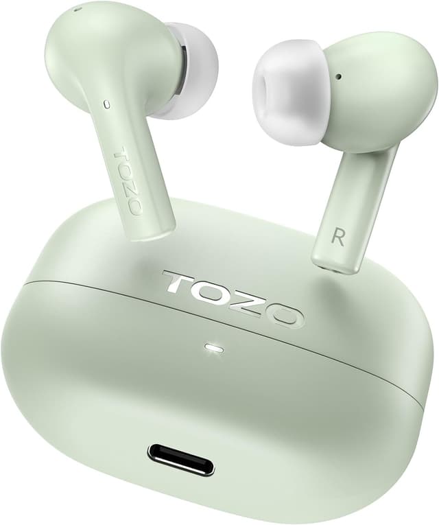 Detalle de TOZO E2 Wireless Earbuds (Bluetooth 5.3) with 32 EQ presets, app customisation & IPX6