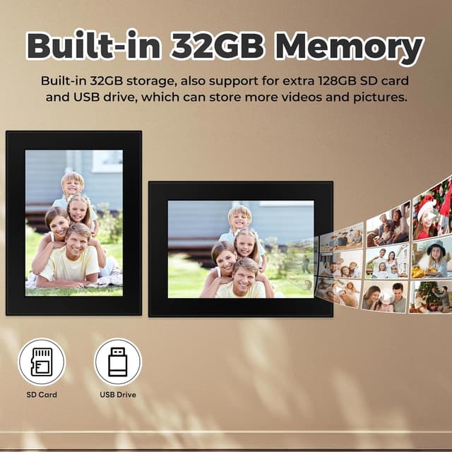 Thumbnail 4 de Frameo 10.1 Inch Digital Photo Frame 32GB