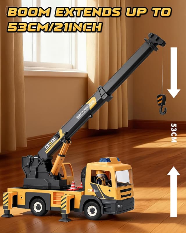 Thumbnail 3 de Coroiesty Camion Grue extensible avec lumière et son 🚚