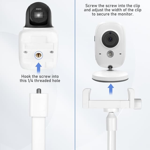 Detalle 2 de OFFCUP Support de Caméra Bébé flexible 80 cm, universel et pliable (sans perçage)