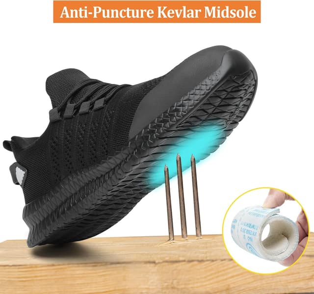 Detalle 2 de Steel Toe Work Shoes Lightweight