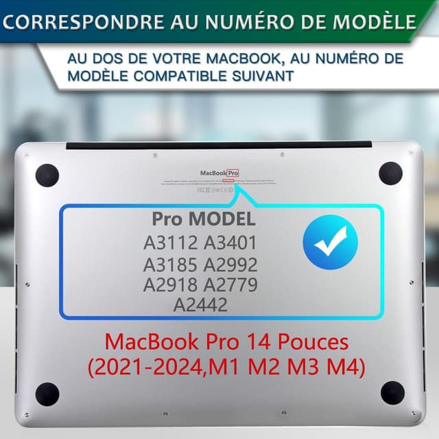 Detalle de STARY Filtre de confidentialité magnétique pour MacBook Pro 14 pouces (2021-2024)