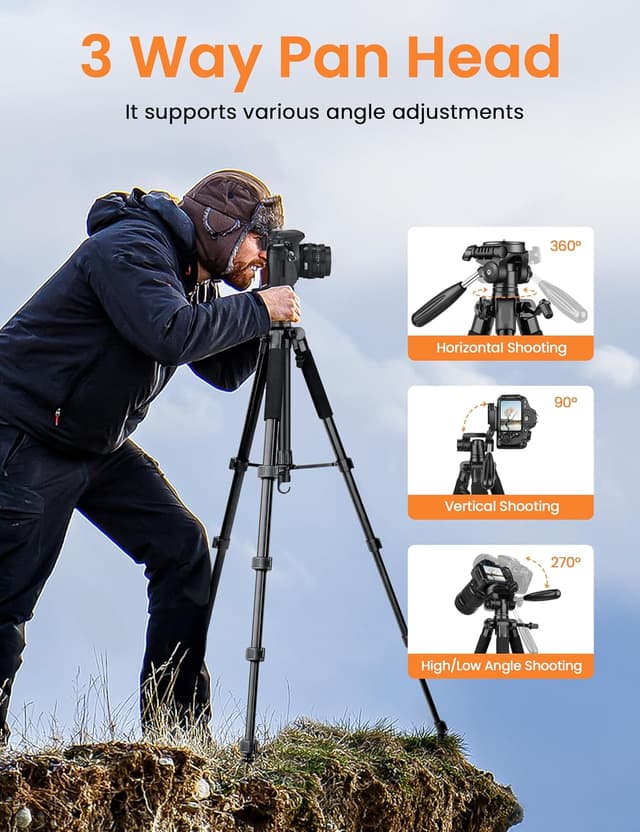 Detalle 2 de JOILCAN Kamera Stativ 190 cm für Smartphone