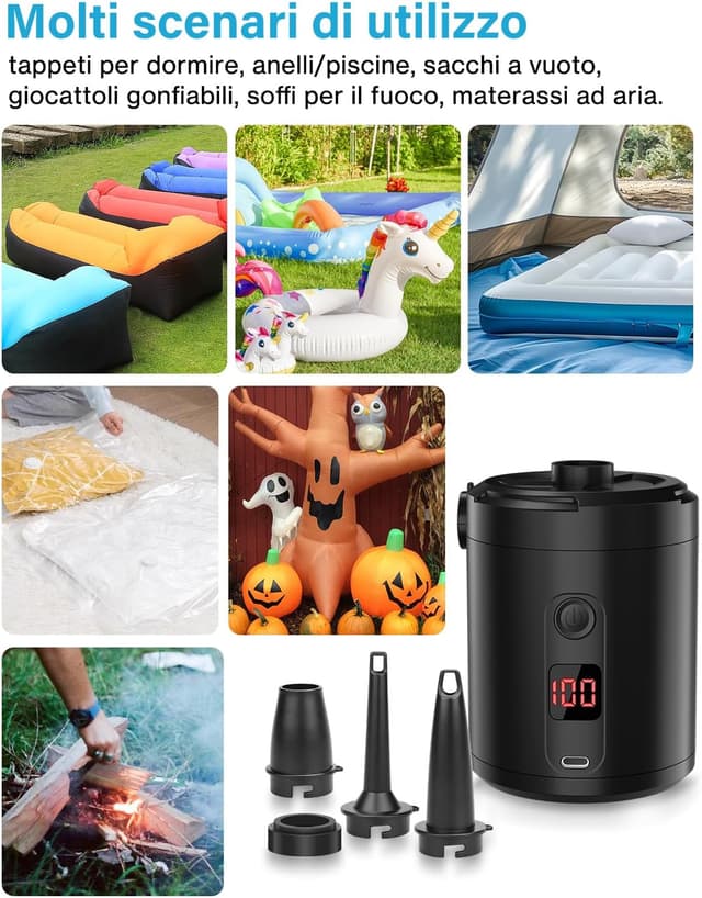 Detalle 1 de Lytool Pompa elettrica con display 5200 mAh