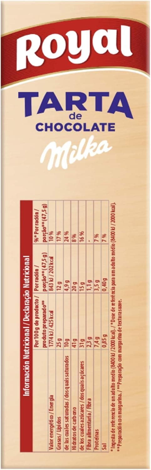 Thumbnail 3 de Royal Milka Tarta de Chocolate en Polvo, 12 Raciones 🍫