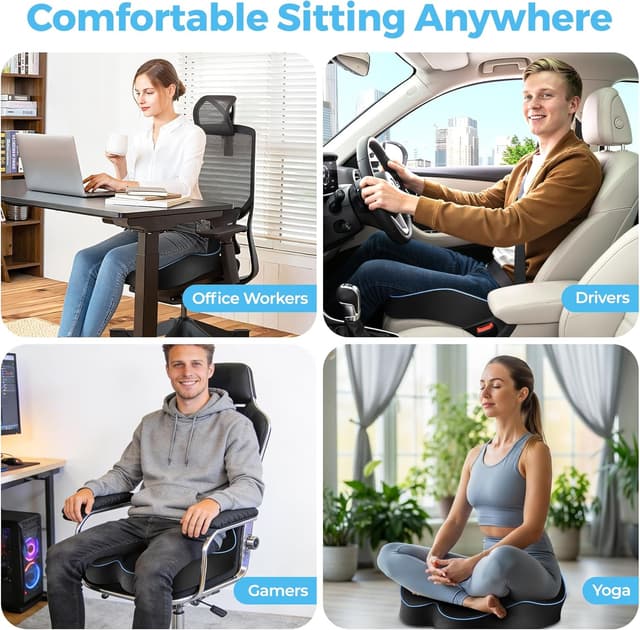 Thumbnail 5 de POOTACK Memory Foam Seat Cushion