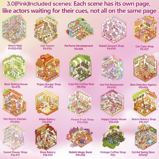 Thumbnail 4 de Kunoli 3D House Sticker Kit 40 sets 🧩