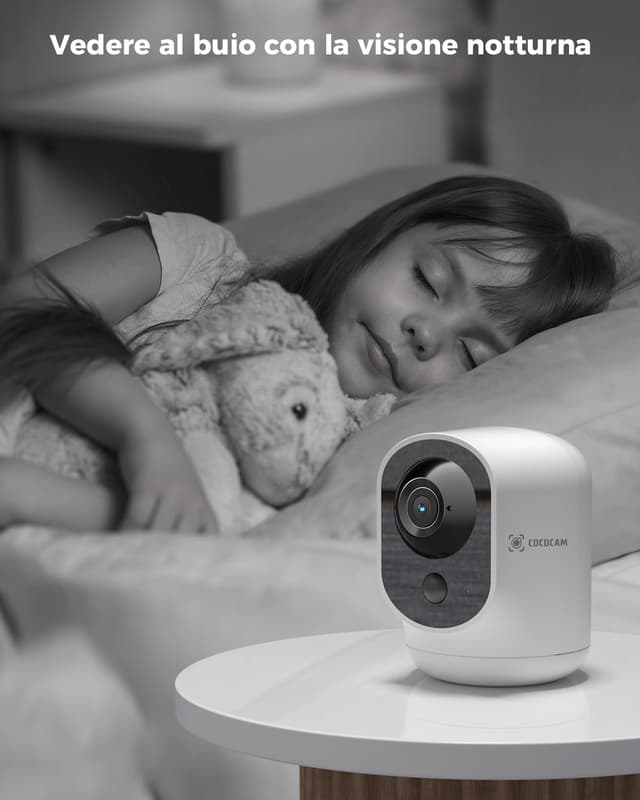 Thumbnail 5 de COCOCAM 2K telecamera Wi‑Fi interna 5200 mAh con AI e PIR