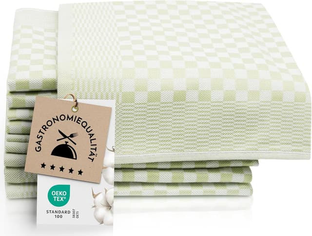 Detalle de ZOLLNER 10er Set Geschirrtücher 46x70 cm