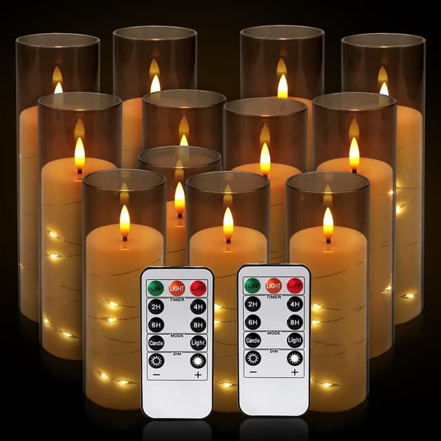 Detalle 2 de LIVEN LED flameless candles 12 pack