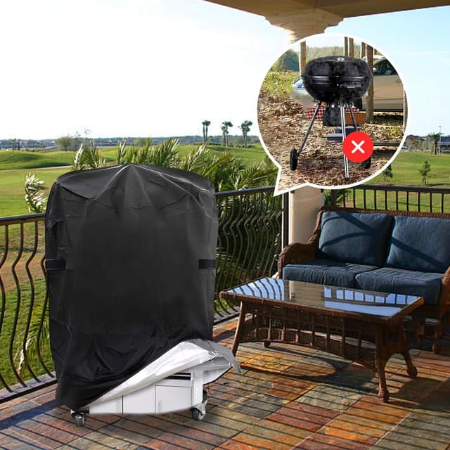 Detalle de Grillabdeckung Wetterfest 77 x 90 cm (210D Oxford, wasserdicht & winddicht)