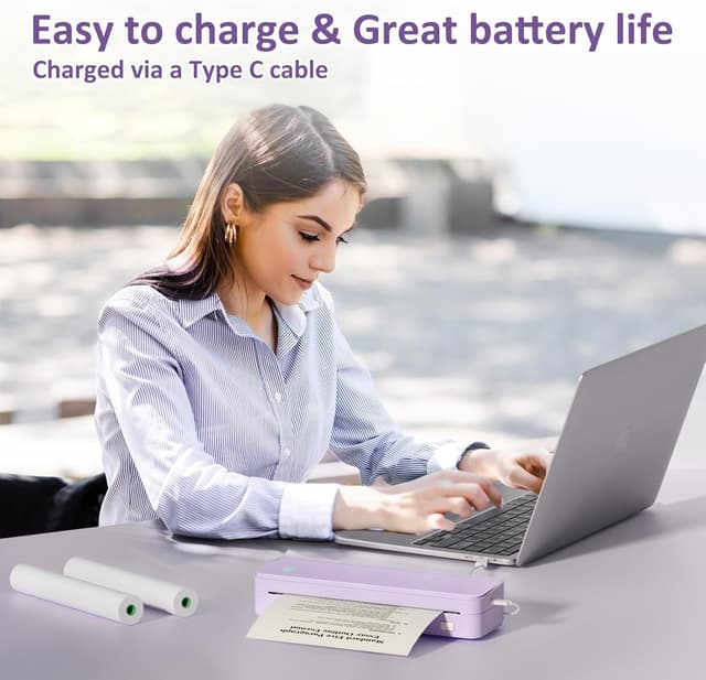 Thumbnail 5 de Gloryang Inkless Portable Printer US Letter 8.5×11 🖨