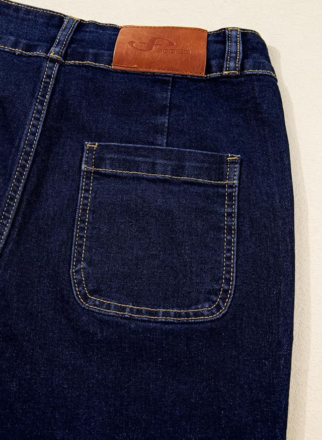 Thumbnail 5 de Sidefeel Wide Leg High Waisted Jeans