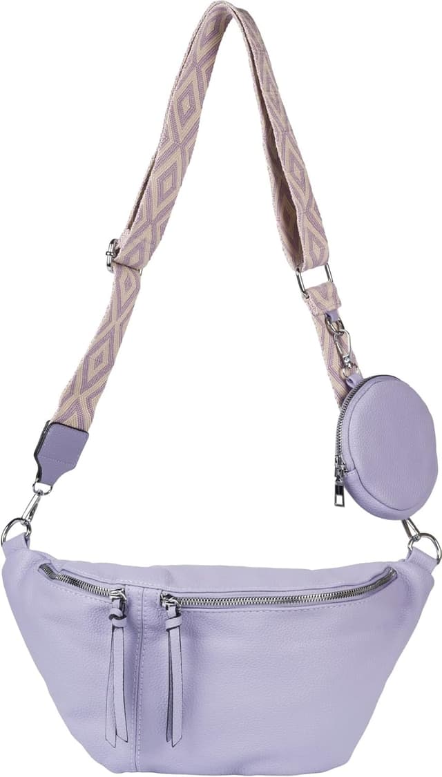 Thumbnail 6 de styleBREAKER Borsa a tracolla da donna a mezza luna in set da 3 pezzi