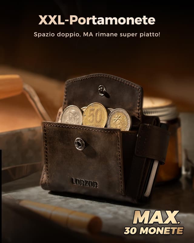 Detalle 2 de LORZOR Portacarte Slim 10 carte 💼