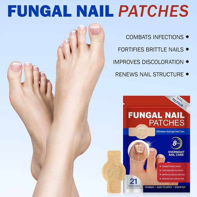 Detalle 2 de Nail Patches for Toenail Repair (42PCS) — Overnight 8-Hour Support for Damaged, Thick, or Yellow Toenails