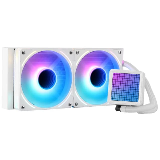 Detalle de Forgeon Solum Refrigeración líquida 240 ARGB blanca