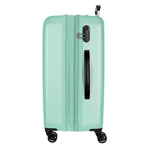 Detalle 2 de Roll Road Camboya Maleta Turquesa 4 Ruedas Rígida 78cm