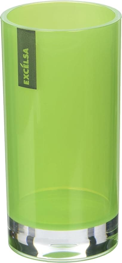 Imagen de Excelsa Vaso para Cepillos, Poliestiro, Verde, 6,3x6,3x13 cm 🪥 en OfertitasTOP