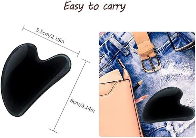 Thumbnail 3 de Gua Sha Stein Herzform Hautmassage