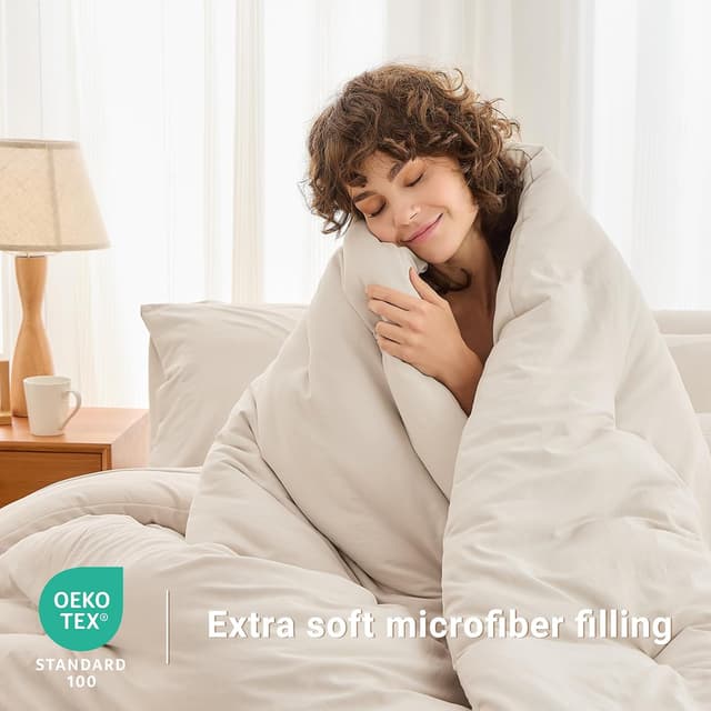 Detalle de MUXHOMO 7-Piece Queen Comforter Set