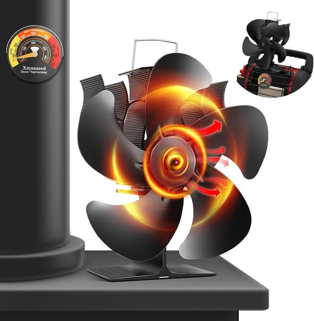 Imagen de Xmasneed Log Burner Fan 5-blade en OfertitasTOP