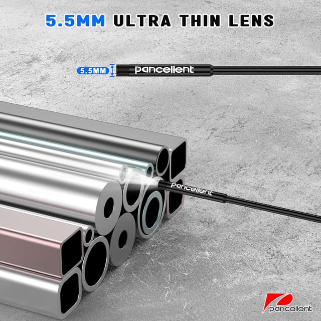 Detalle 2 de Pancellent Endoscopio 5,5 mm 1920P Snake con 6 LED per smartphone Android/iOS