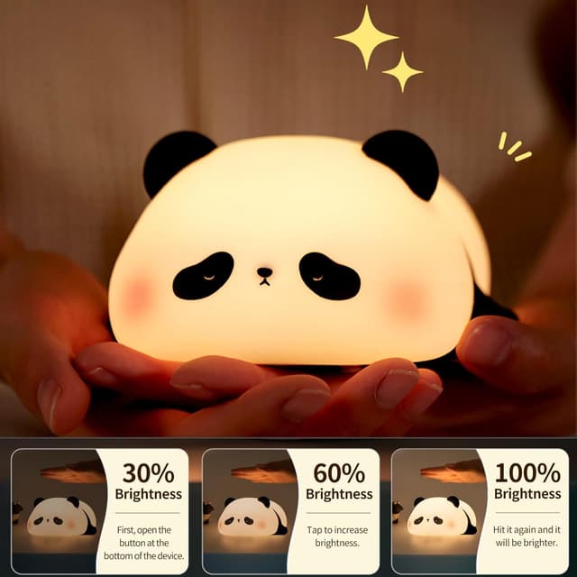 Detalle 2 de AmmToo Nachtlicht Panda dimmbar 1200 mAh