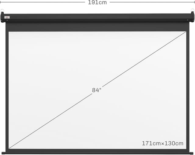 Thumbnail 6 de HOMCOM écran vidéoprojecteur 84 Pouces 4K
