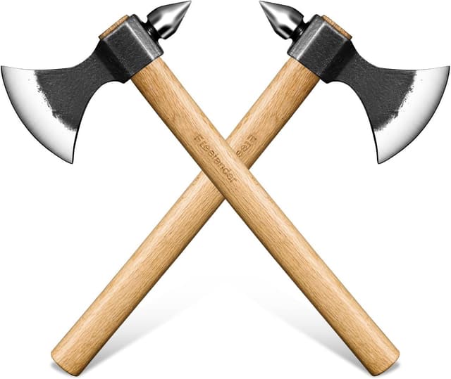 Detalle de Outdoor-Splitaxt Set mit 2 Beilen