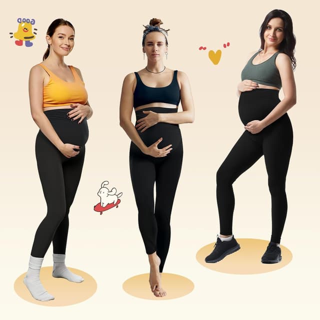 Detalle 2 de Leggings premaman con tasche Ymmott