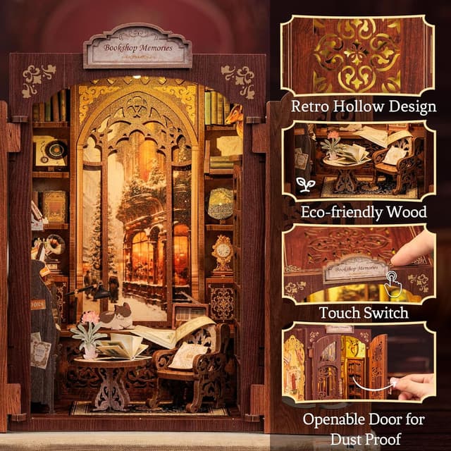 Thumbnail 6 de CUTEBEE Miniature Alley Dollhouse Kit with LED