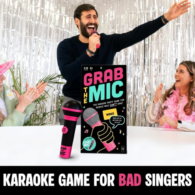 Detalle de Grab the Mic Karaoke Game with 250 Lyrics