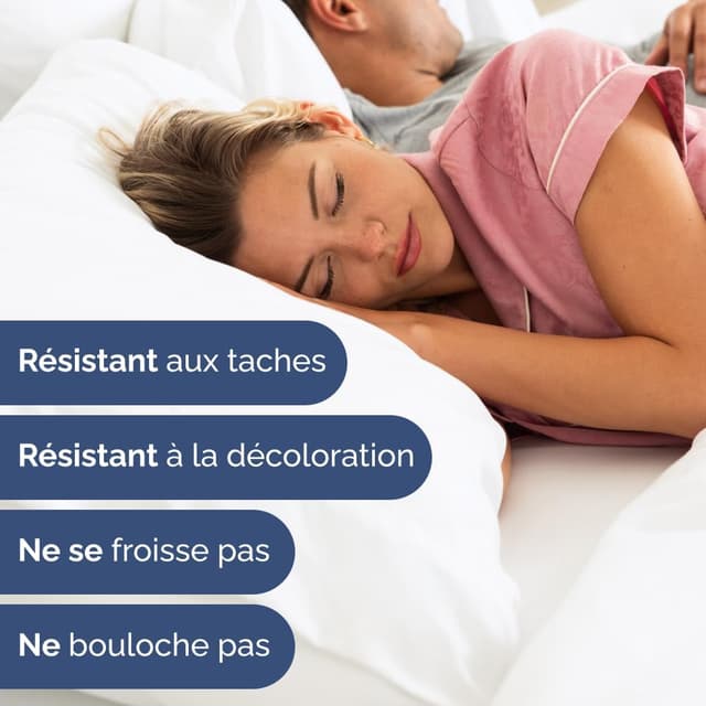 Detalle 2 de CGK Unlimited ensemble draps 4 pièces blanc