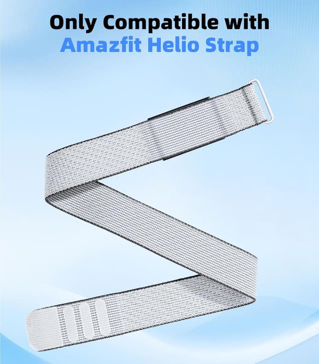 Detalle 2 de Astorgos Nylon Sport Band for Amazfit Helio Strap (adjustable, breathable replacement armband)