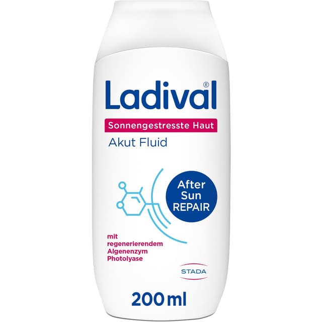 Detalle de Ladival After Sun Repair Akut Fluid für den Körper (200 ml) mit Photolyase