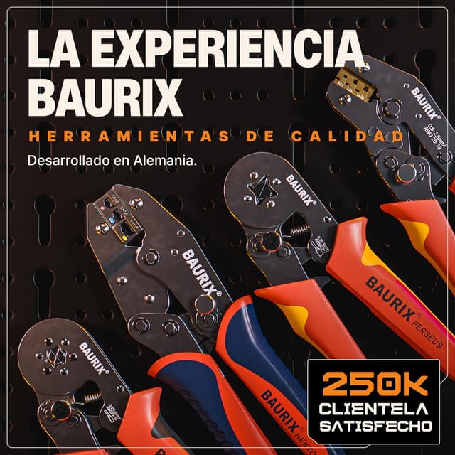 Thumbnail 5 de BAURIX Juego alicates crimpado 700 terminales