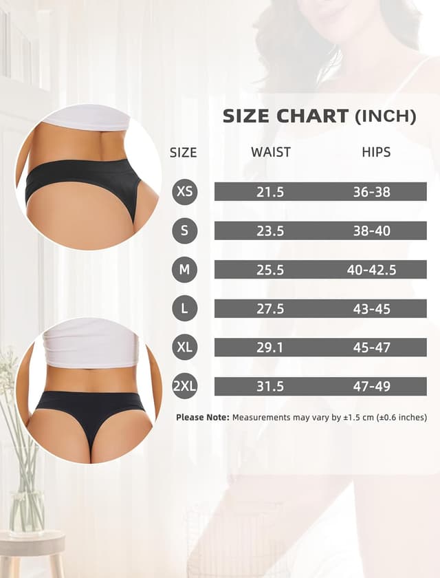 Thumbnail 6 de VOENXE Nahtloser String Tanga 5er Pack