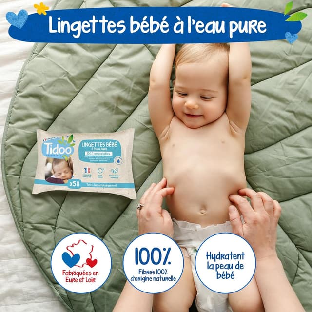 Thumbnail 2 de TIDOO Lingettes bébé 4x58