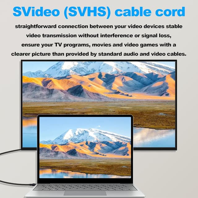 Detalle de YARCHONN S-Video Kabel 1,5 m