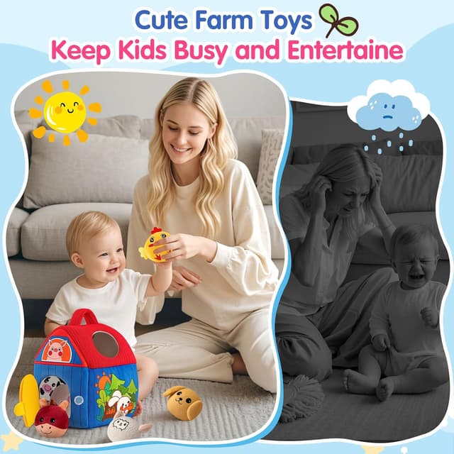 Detalle 2 de SAIMAND Baby Farm Toy Set for 6-12 Months