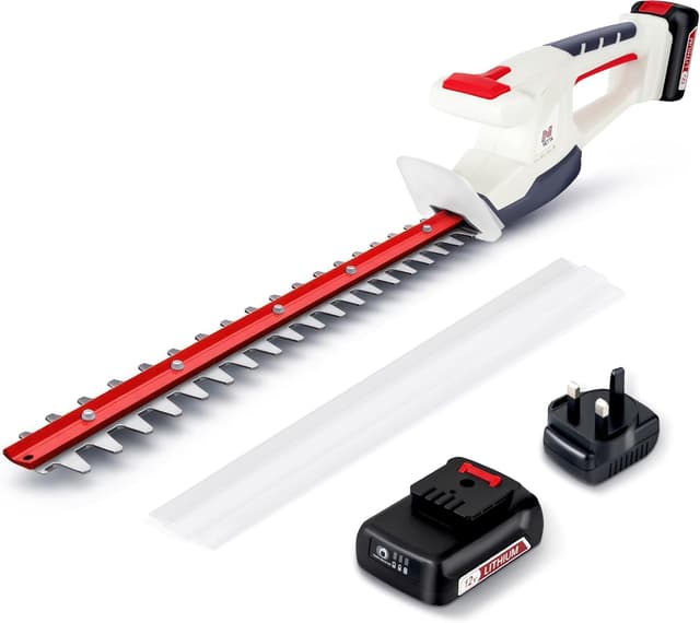 Detalle de NETTA Cordless Hedge Trimmer & Tree Trimmer (Ultra-Light 2kg) with 450mm Laser Blade, 16mm Tooth Opening