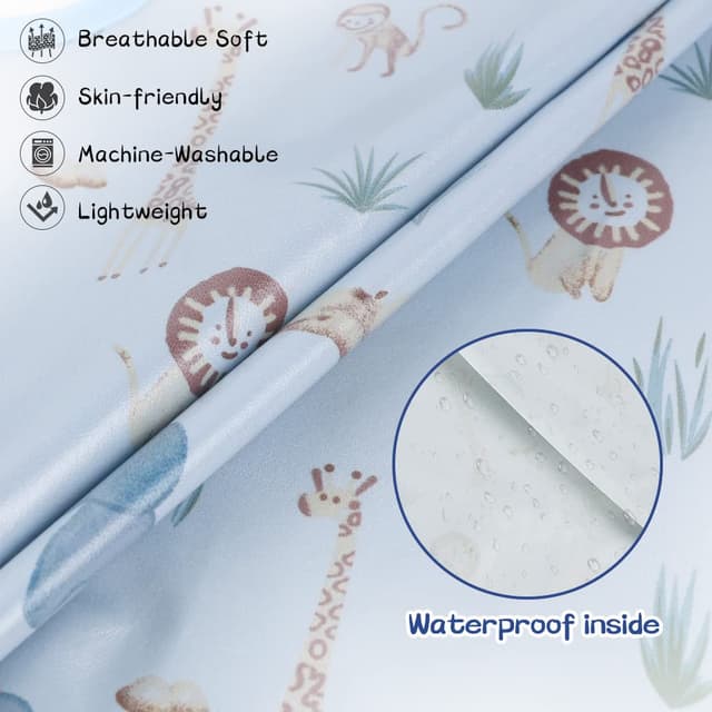 Detalle 1 de Vicloon Ärmellätzchen wasserfest fürs Hochstuhl 6 Monate