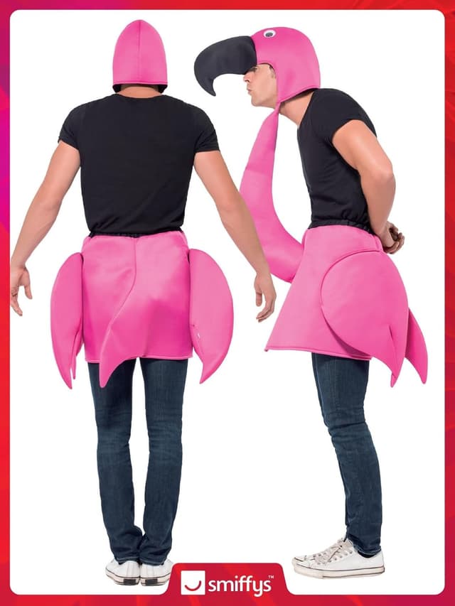 Thumbnail 5 de Smiffys Lustiger Flamingo Unisex-Kostüm One Size 🦩