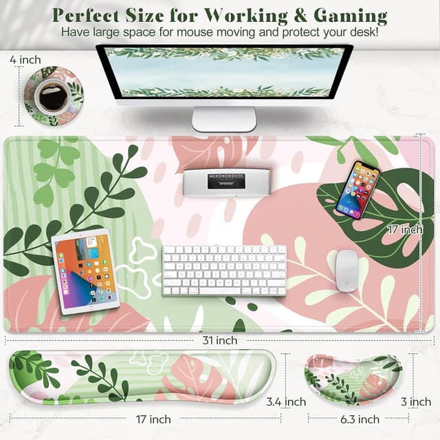 Thumbnail 2 de Gimars Tappetino 3 in 1 mouse e poggiapolsi