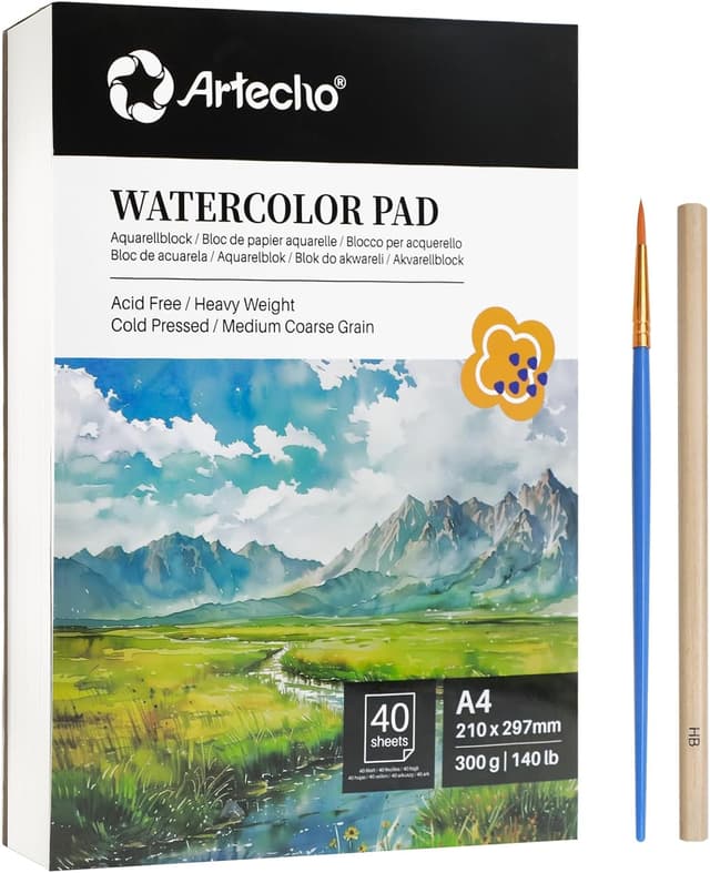 Imagen de Artecho Watercolour Paper A4 Pad 300gsm en OfertitasTOP
