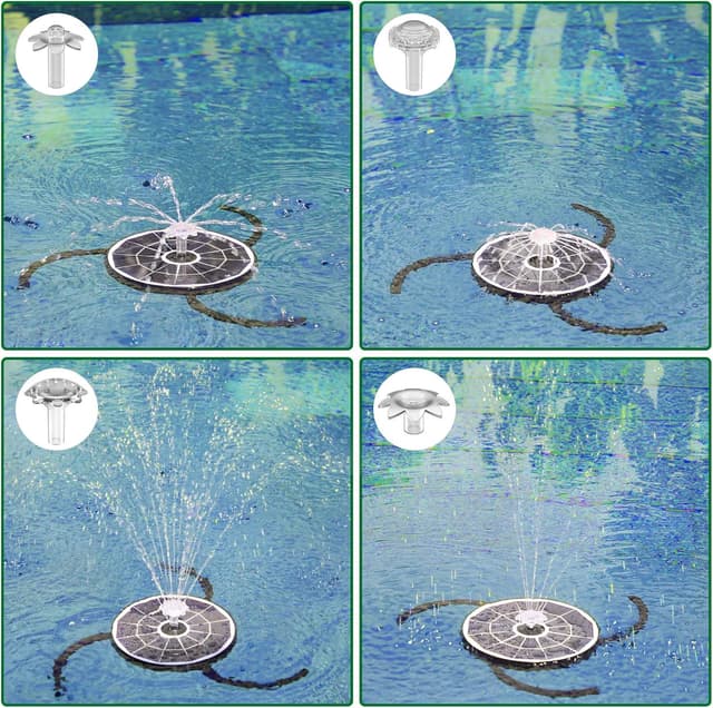 Detalle de AISITIN solar water fountain 3.7W