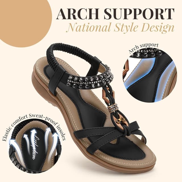 Thumbnail 3 de Littleplum Sandalen Damen Sommer Flache Sandalette